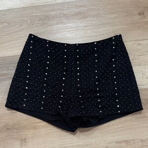Guess Black High-Waist Studded Shorts